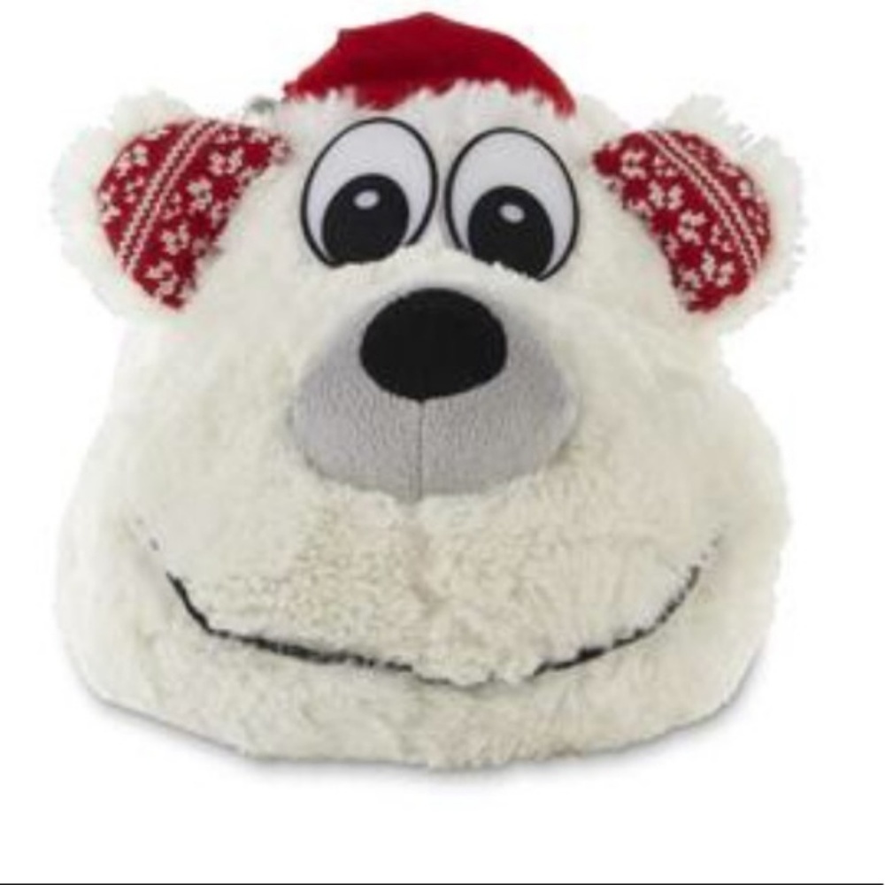 Joe Boxer slippers shoes bear Santa furry Size 7-8